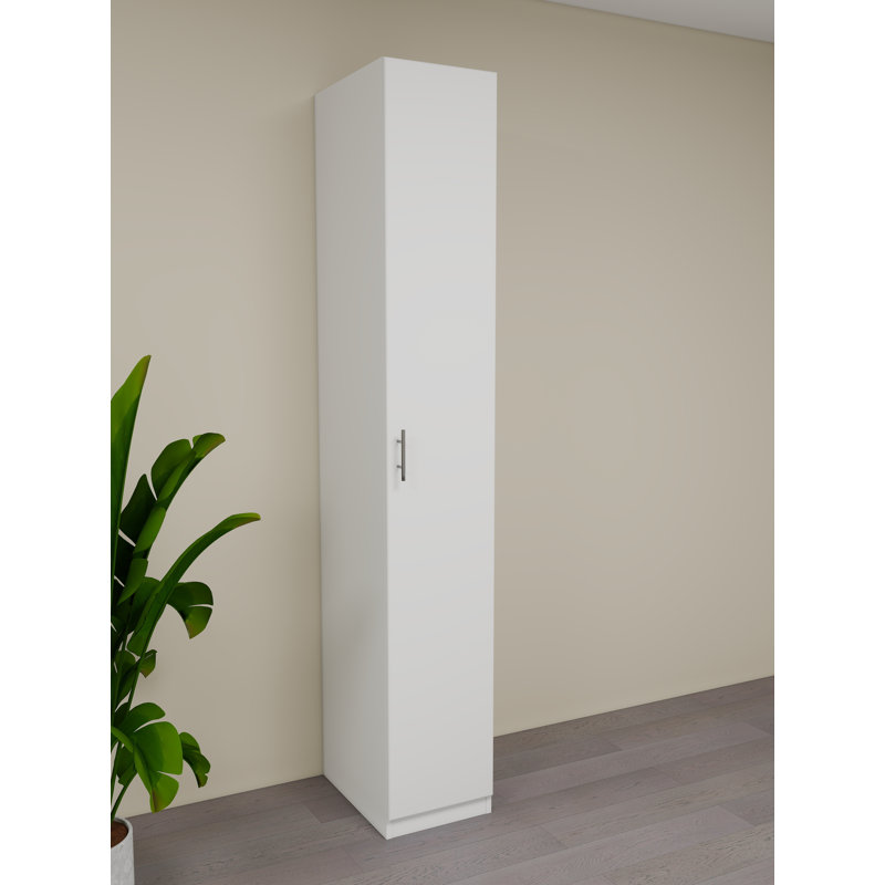  Garde-robe en contreplaqué avec porte pleine et lumière DEL, l 15 pi x H 93 pi x P 21 pi - 1 porte à fermeture en douceur, panneau 3/4 po durable