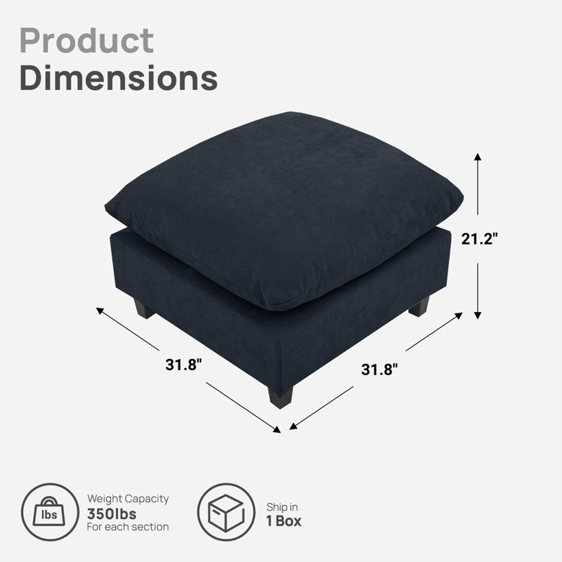 Modular Sofa Components, Navy
