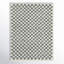 Tapis à poils longs sauge / crème à carreaux Walker-1408879221