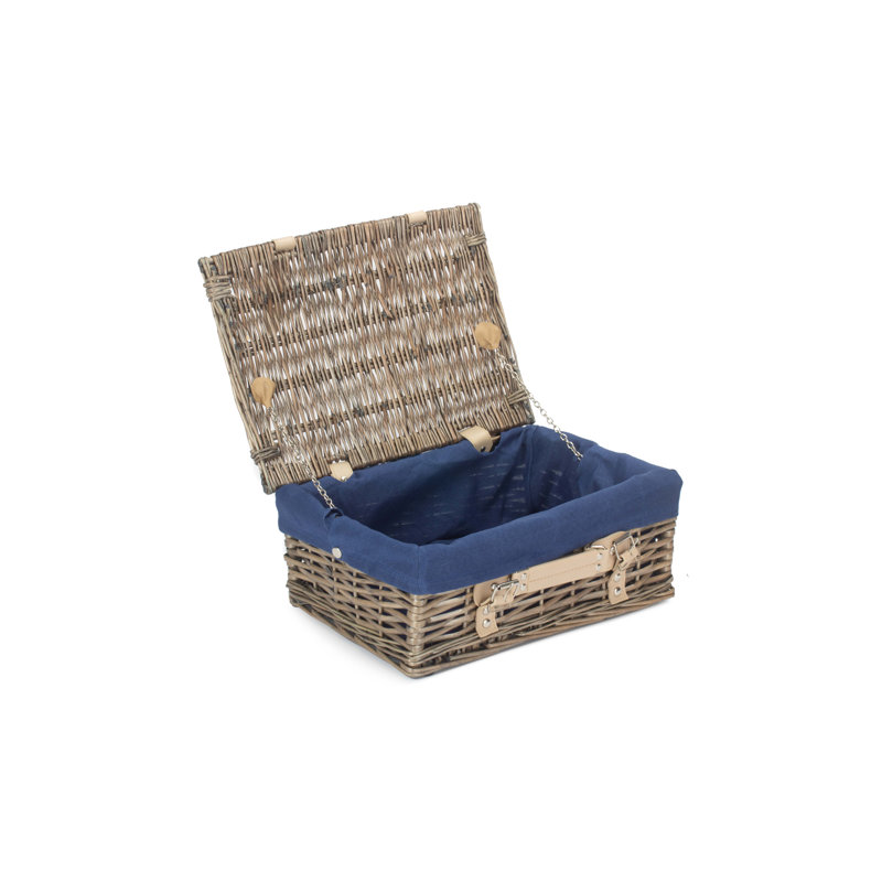 Wicker Picnic Hamper Basket with Lining