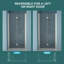 30"w X 72"h Fold Shower Door With Tempered Glass, Brushed Nickel - Space Design, Long-lasting Hinges, Flexible Installation, Water-