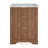 24" Modern Farmhouse Bathroom Vanity with Ceramic Sink, Freestanding Vanity Cabinet with 2 Drawers & 1 Flip-Down Drawer, Fluted Bathroom Storage Combo Set, Walnut-125499281-125499285