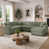 Velours côtelé vert sélectionné