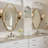 Set of 2 Modern Asymmetrical Wall Mirrors with Aluminum Alloy Frame, Decorative Irregular Hanging Mirrors for Bathroom, Bedroom, Living Room & Entryway-98127006-98127008