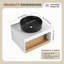 Meuble-lavabo mural 24 po avec lavabo vasque rond noir mat, meuble-lavabo mural avec tablette ouverte-350480052-350480054