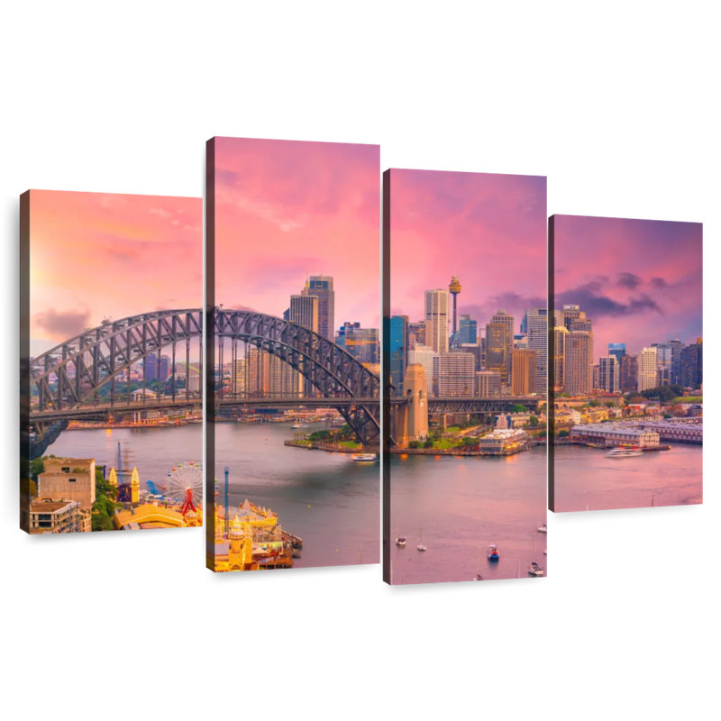 Nicci, rose, port de Sydney, horizon, H 18 po x l 30 po