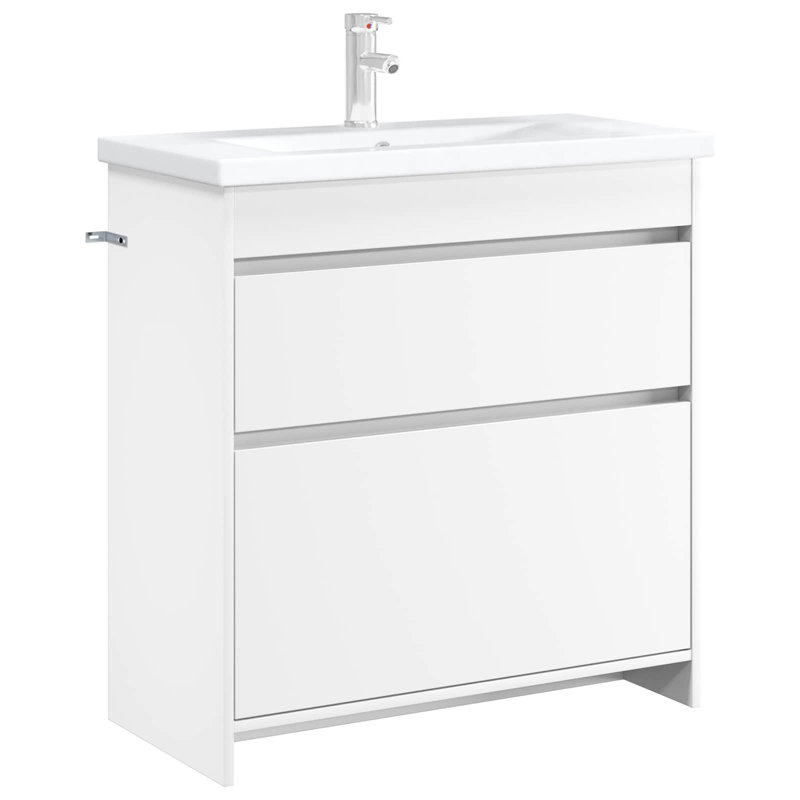 78.5cm Bathroom Vanity Base Only, White