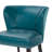 Alfredia Traditional Faux Leather Wingback Armless Accent Chair, Teal-462983342