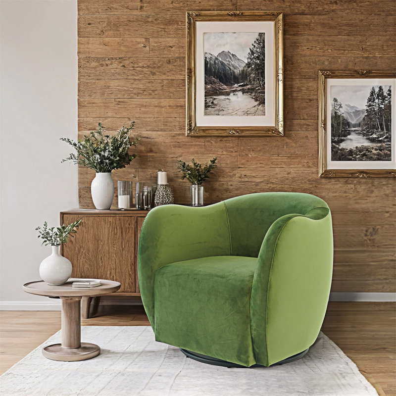 Chaise pivotante rembourrée