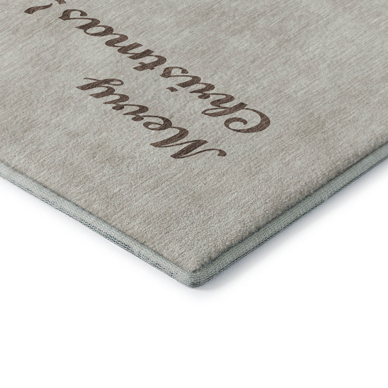 Premium Machine Washable Cerrito AMF219 Taupe Rug, Rectangle 8' x 10'