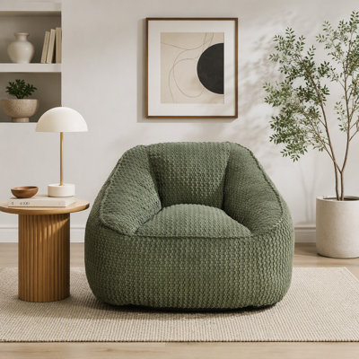 Pouf de sol confortable en velours côtelé pour adultes et adolescents, idéal pour le salon, la chambre à coucher ou les jeux vidéo.