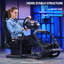 Anman Adjustable Reclining Ergonomic PC & Racing Game Chair in Black, Not Include Steering wheel & Wheels & Pedals and Shifter Handbrake