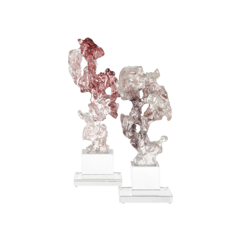Faux Rock Crystal Large Sculpture