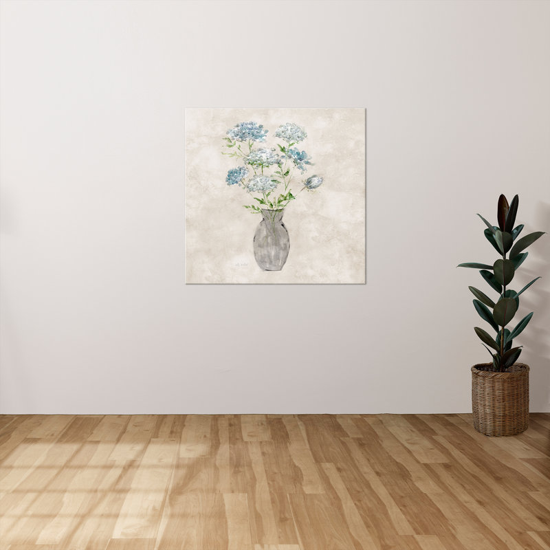 "Blue Lace Bouquet II" par Sally Swatland, reproduction sur toile