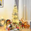 Arbre de noël artificiel argenté 6 pi
