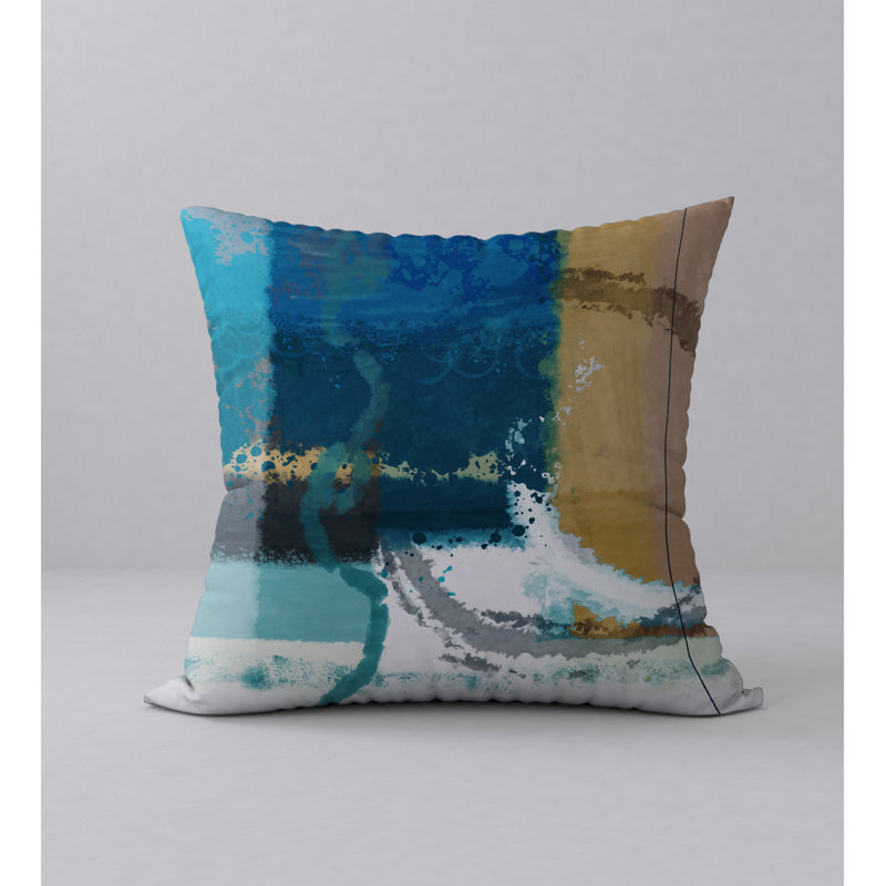 Coussin décoratif carrée en forme de légende sping, 18 po x 18 po