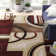 Tamia Power Loom Red/Brown/Ivory Modern Geometric Rug