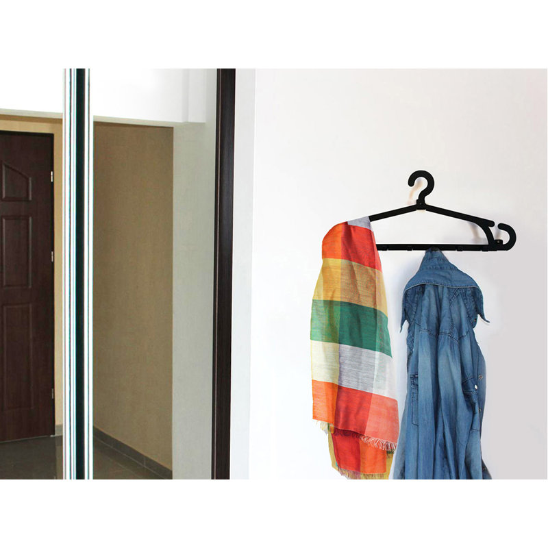 Shalon Steel Wall 6 - Hook Wall Mounted Coat Rack