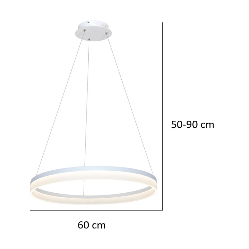 Bisen 1 - Light White Geometric Pendant