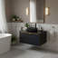 Meuble-lavabo mural avec plateau en pierre frittée-335808852