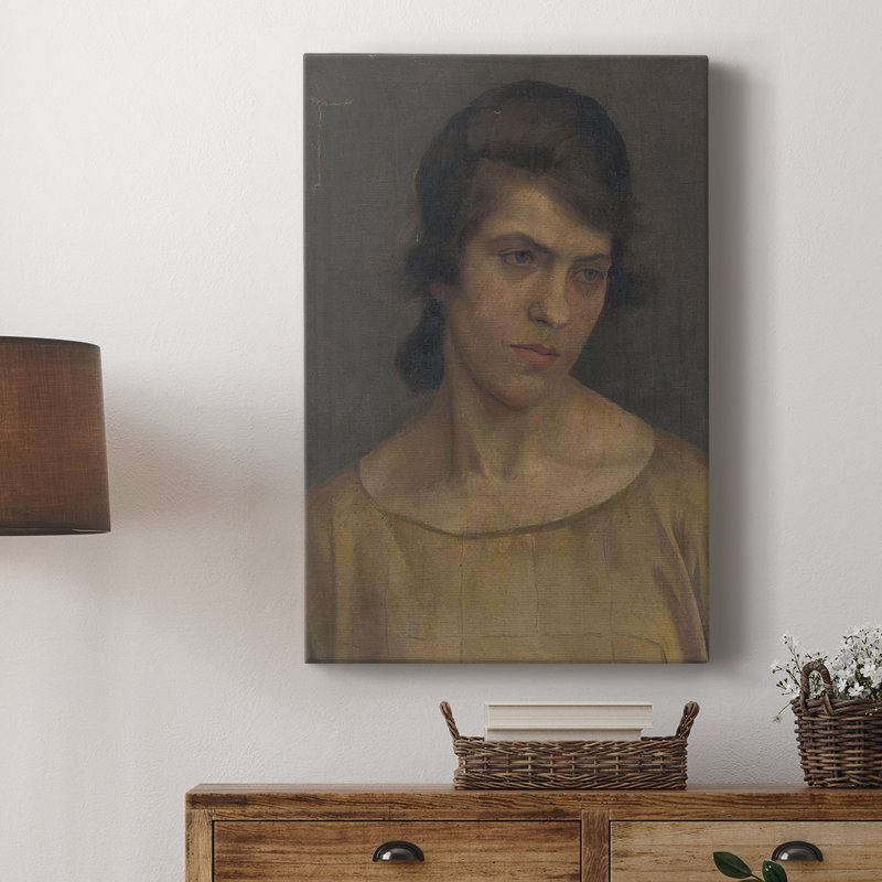 Impression de portrait rétro Cxxxviii - galerie enveloppée de cavas, H 12 po x l 8 po