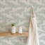 Hopping Hares - Mist Blue Wallpaper