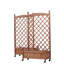Lit de jardin surélevé avec treillis - paquet de 2 - jardinière en bois pour l'extérieur et support pour plante 30 couches
