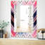 Miroir mural à chevron géométrique moderne-40101906