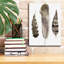 Art mural sur toile Epic Graffiti «Earthtone Feathers 2» par Alicia Lu Dwig-111161578