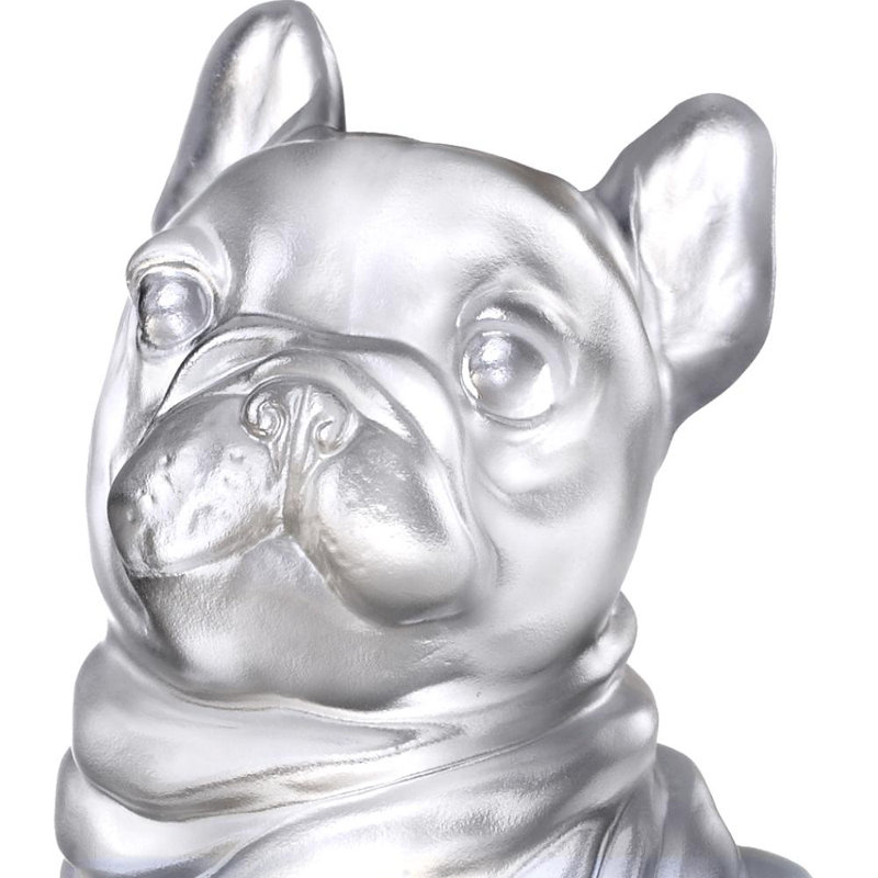 LIULI Crystal Animal, l'année du chien | Attention! (Édition américaine exclusive avec base pour pivoines dorées)