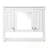 Wall-Mount Mirror Cabinet with Open Shelf