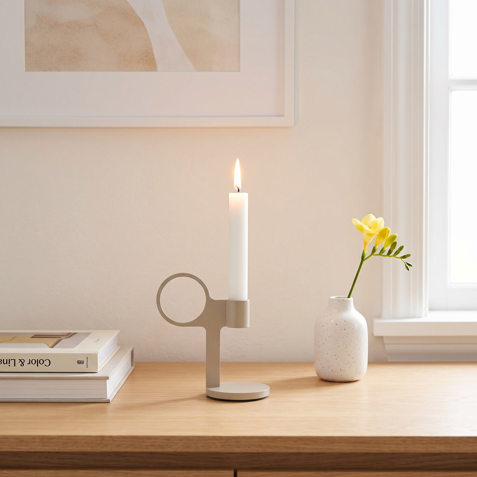 Who Goes There? Candle Holder, Putty