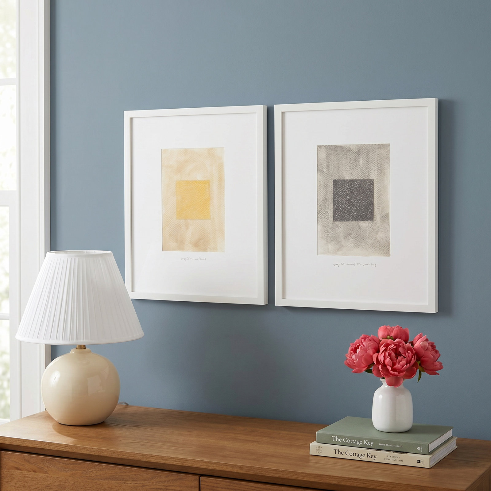 Lamaria "Tonal Shift" Print by Beth James, White Framed, 24" W x 30" H