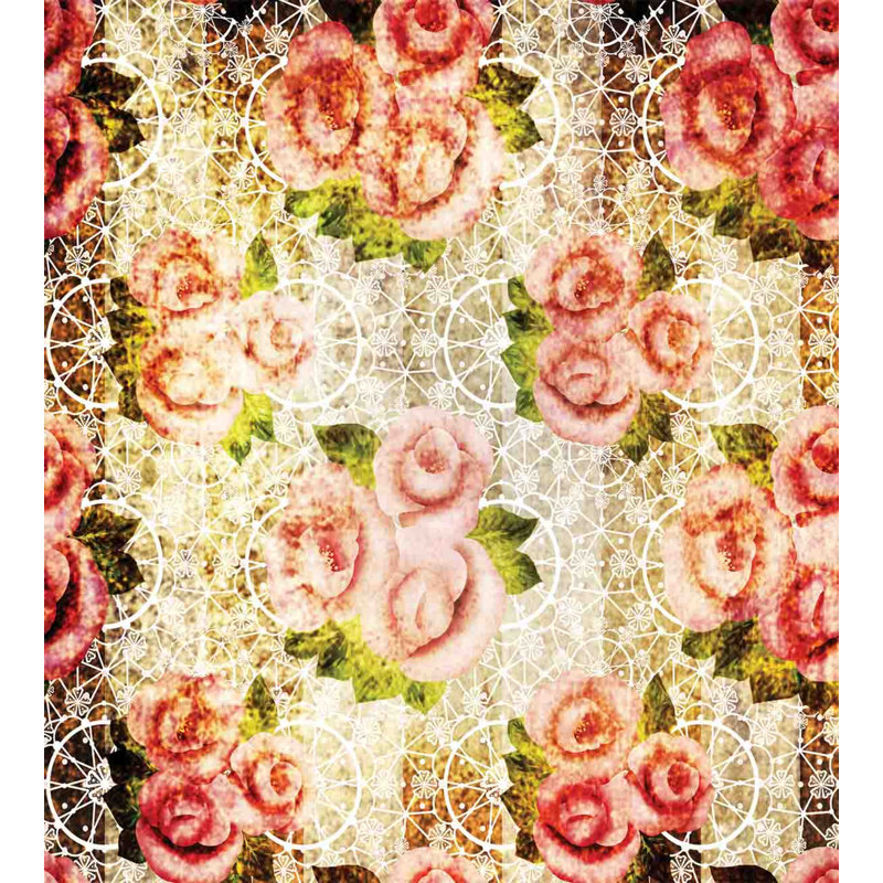 French Country Polyester Floral Duvet Cover