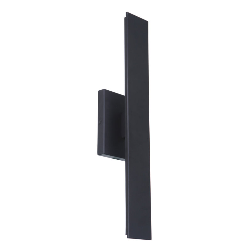Brushed Aluminum Modern LED Wall Sconce with Clear Shade