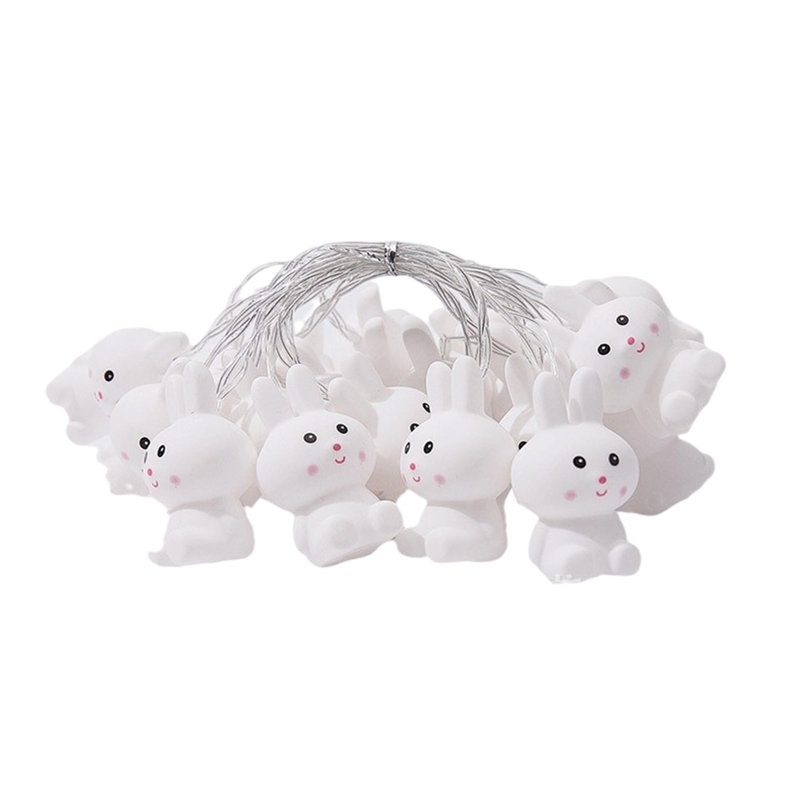 Guirlande de lumières décoratives sur le thème de Pâques, white