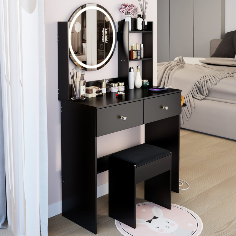 Table de meuble-lavabo à miroir 17 po