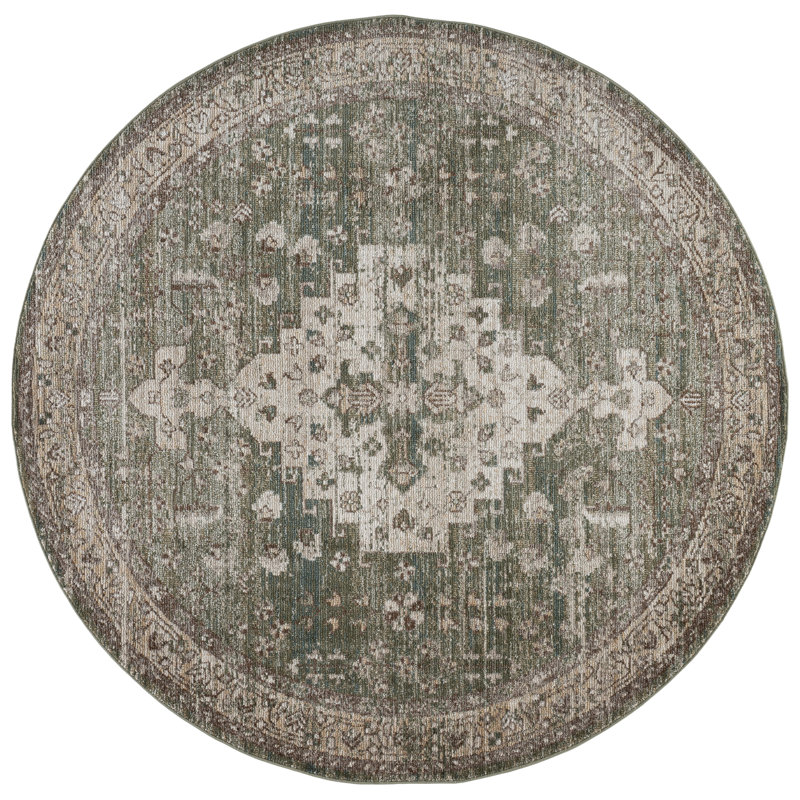 Hazel 518 Performance Oriental Rug, Round 6'