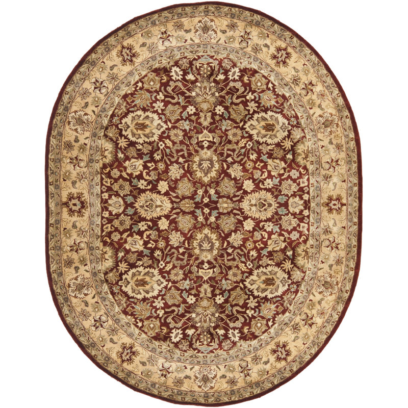 Evie New Zealand Wool Oriental Rug, Oval 5' x 8'