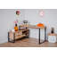 Francisque L-Shaped Metal Base Writing Desk