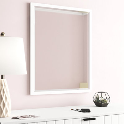 Adreauna Wood Flat Wall Mirror