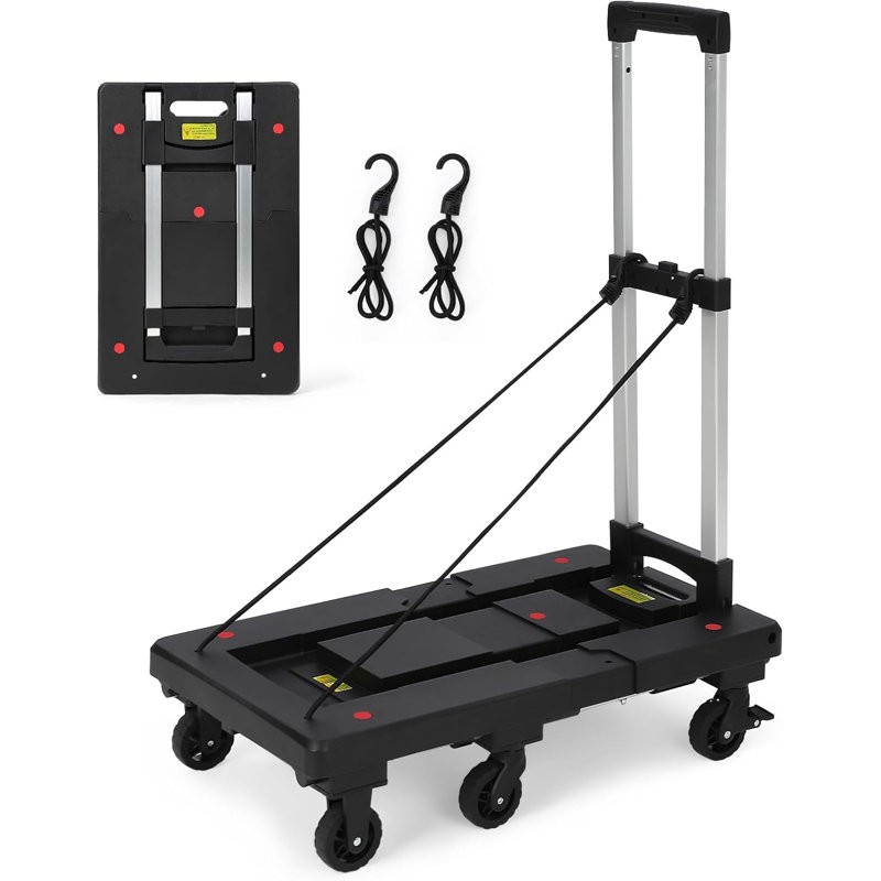 Diable pliable d'une capacité de 500 lb, chariot pliable
