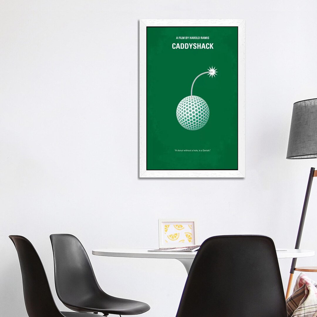 Gerahmtes Leinwandbild - Werbung „Caddyshack Minimal Movie Poster” von Chungkong