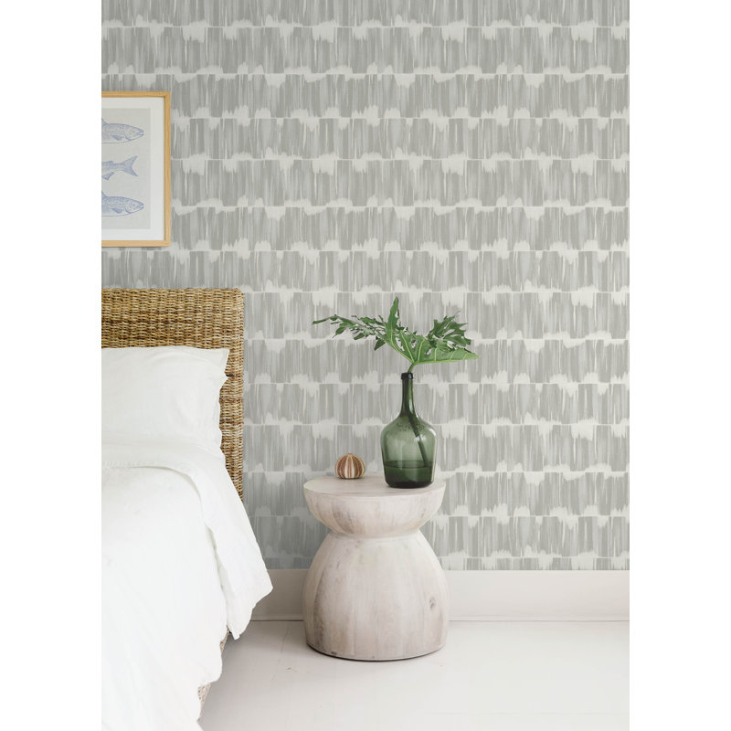 Serendipity Sterling Shibori Wallpaper, Gray