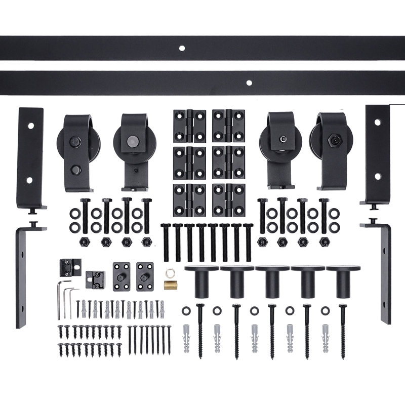 Andromachi Single Door Barn Door Hardware Kit