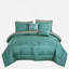 Ensemble d'édredon 9 pièces pour lit très grand de couleur unie, microfibre douce, 100% polyester, collection de literie toutes saisons-122581556-122581561