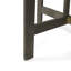 Table en bois gris, demi-ronde, pliable pour maximiser l'espace de rangement gris bistro, forme demi-ronde, pliable facilement