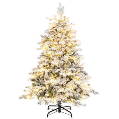 Arbre de Noël artificiel pin vert 4,5 po avec 120 lumières DEL