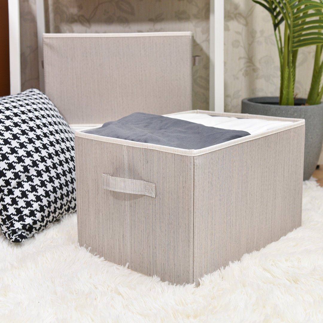 Fabric Storage Bin Set (Set of 3) Breakwater Bay 