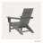 Jamarion HDPE Plastic Outdoor Adirondack Chair-104329954